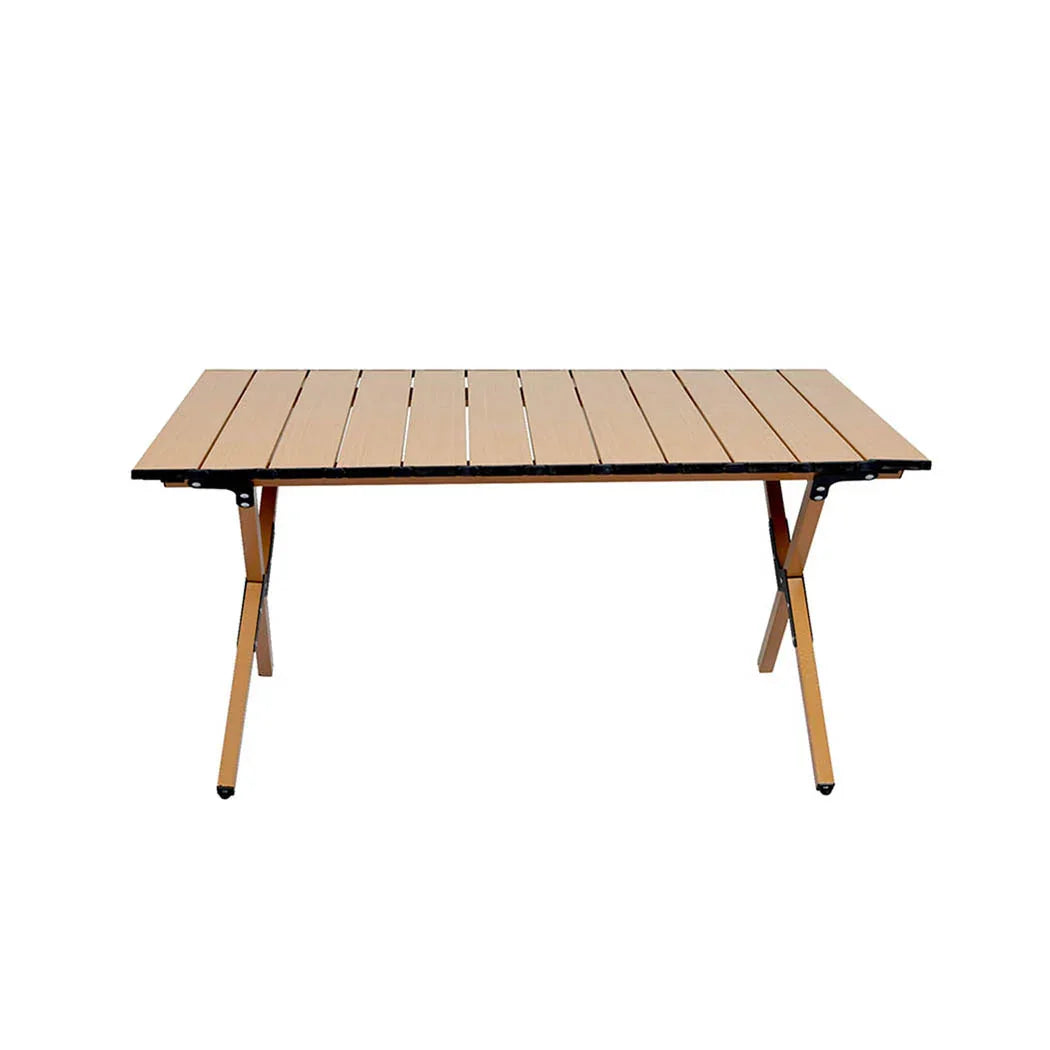 Levede Folding Camping Table Chair Set Oak-2006733114126241793