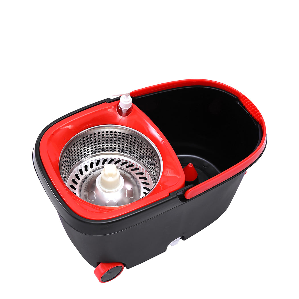 Cleanflo Spin Mop Bucket Set 360? Degree Black-2006733167175798785