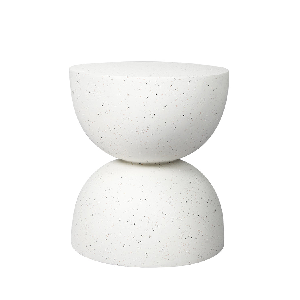 Levede Side Table Terrazzo Coffee Tables Beige-1864183282460135425