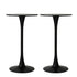 Levede 2x Round Bar Table Pub Tables Black-2018816908509450241