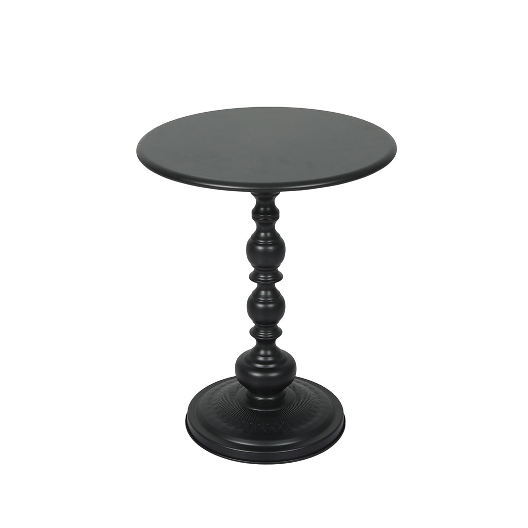 Levede Side Table Vintage End Round Black-2006733270934491137