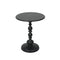 Levede Side Table Vintage End Round Black-2006733270934491137