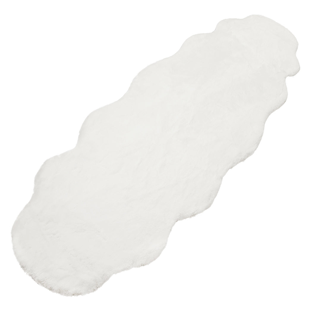 Marlow Floor Rug Area Rugs Cloud Fluffy 80X200cm White-1910113066545188865