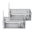Toque Mouse Trap Humane Live Catch Rat Cage Reusable Zinc Iron Garage Silver 2pc-2100034972764213249