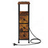 Levede Bedside Table with LED Charging Station 3 Drawers Metal Frame-2100034980485926913