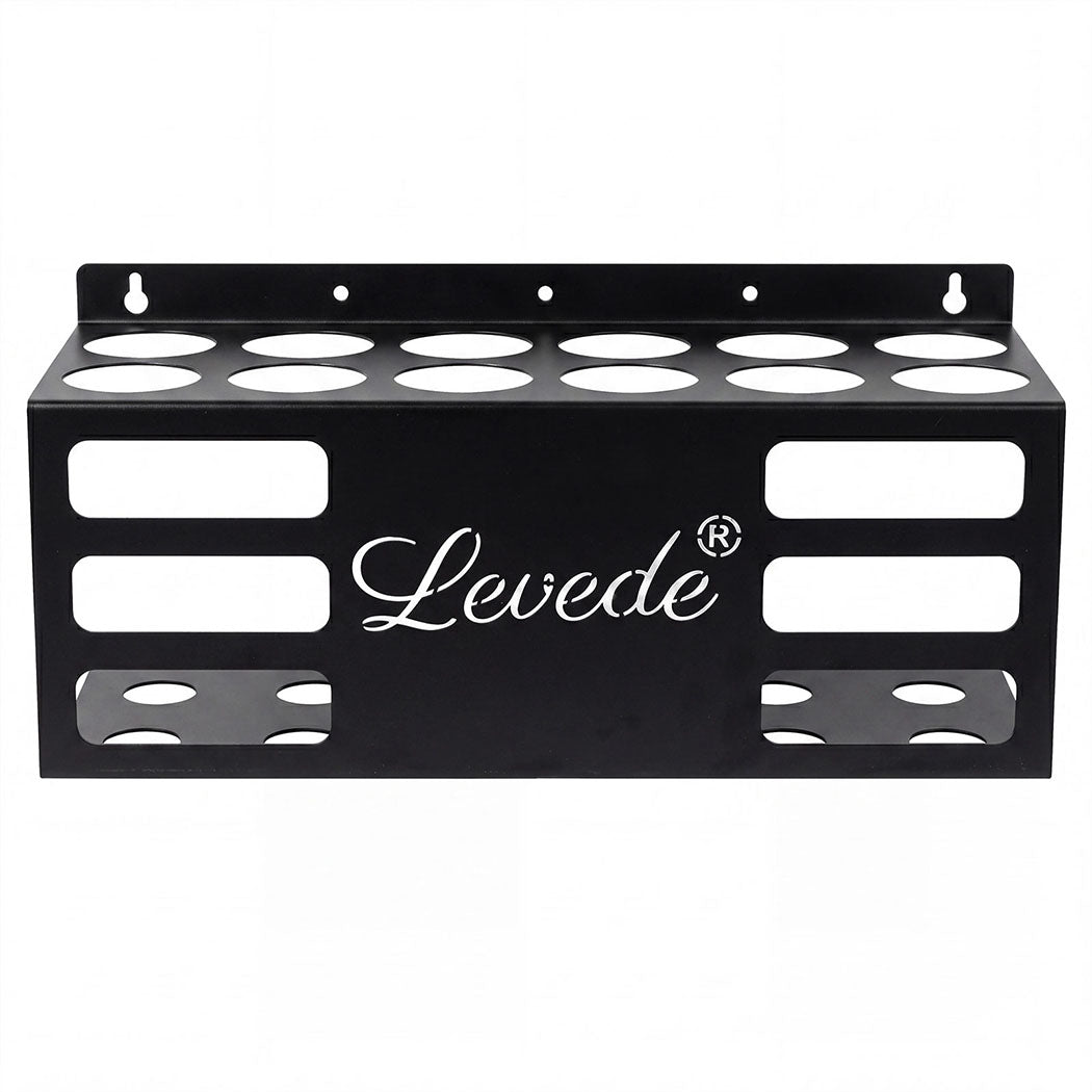 Levede 12 Hole Caulk Holder Wall Mount Silicone Sealant Tube Storage Rack Steel-2100035037025144833