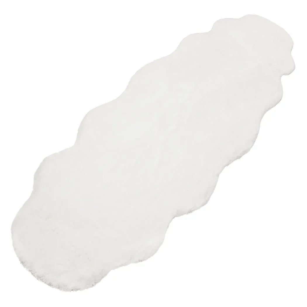 Marlow Floor Rug Area Rugs Cloud Fluffy 60X160cm White-2018816752720416769