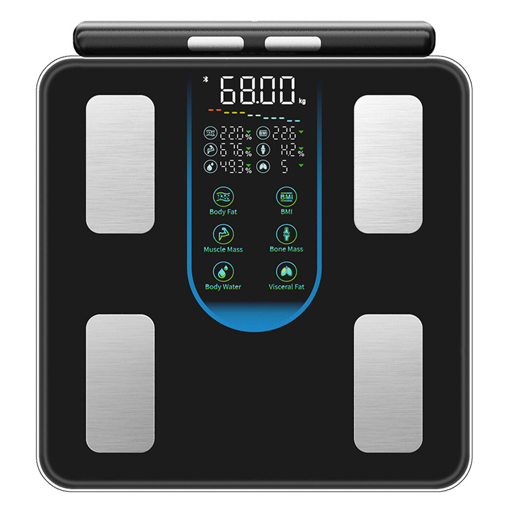 Centra Smart Scale for Body Fat Bathroom Digital Pregnancy BMI Monitor Bluetooth-2050056788929286145