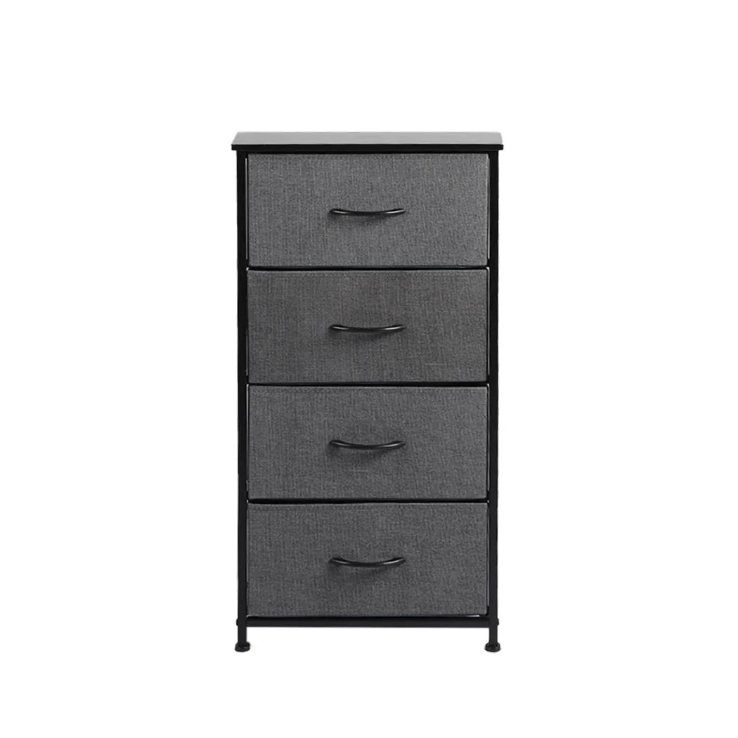 Levede Storage Cabinet Tower Chest Dark Grey-2018816826695356417