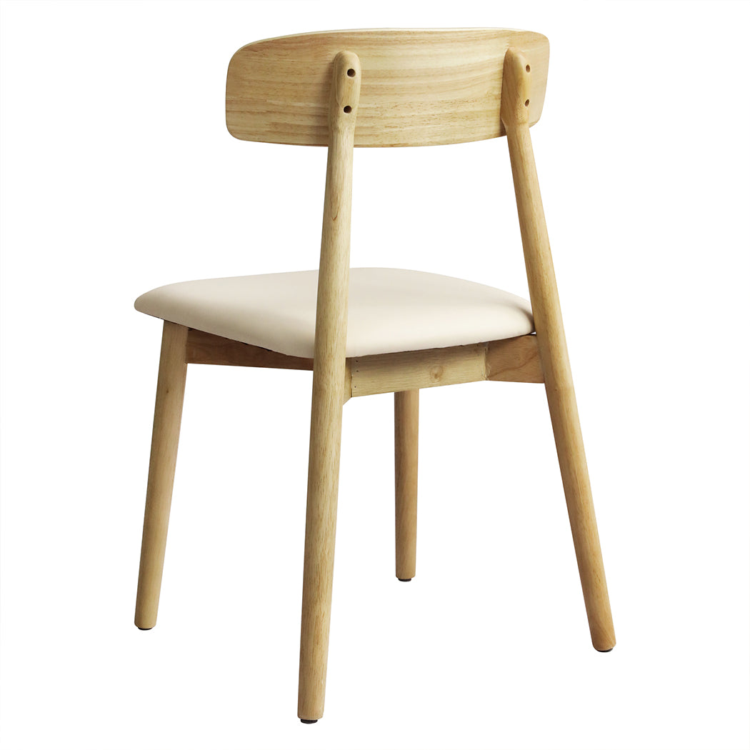 Levede 2x Dining Chairs Kitchen Chair Natural-1864183288890003457