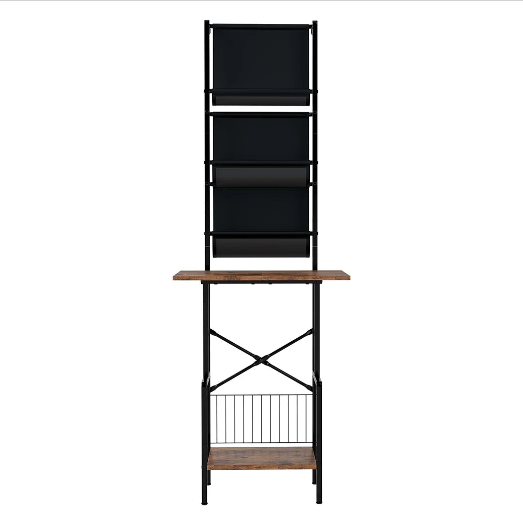 Levede Tall Record Player Stand Vinyl Storage Up to 200 Albums Turntable Rack-2050056774895144961