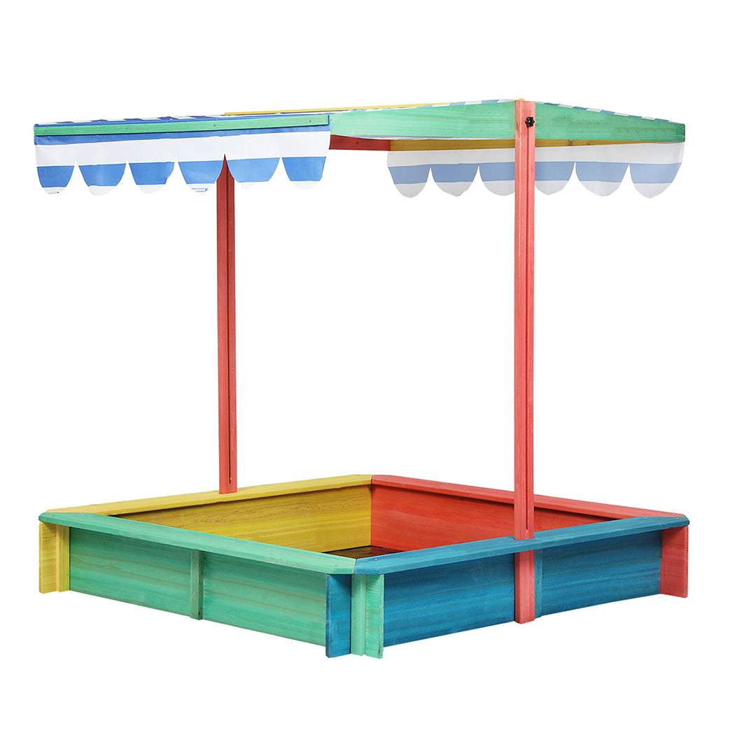 Bopeep Kids Wooden Sandbox 120X120CM