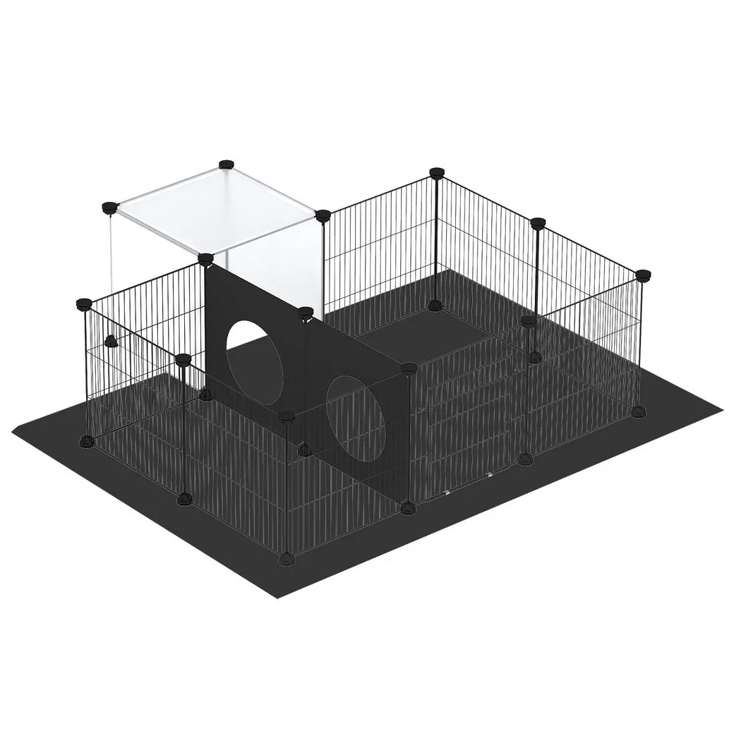 Pawz 16 Panels Guinea Pig Pet Playpen Small Pets Fence-2050056917224656897