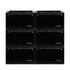 Stacked Shoe Box Acrylic Sneaker Display 6PC Black-1973193709575081985