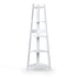 Levede 5 Tier Corner Shelf Wooden Storage White-2018816791236710401