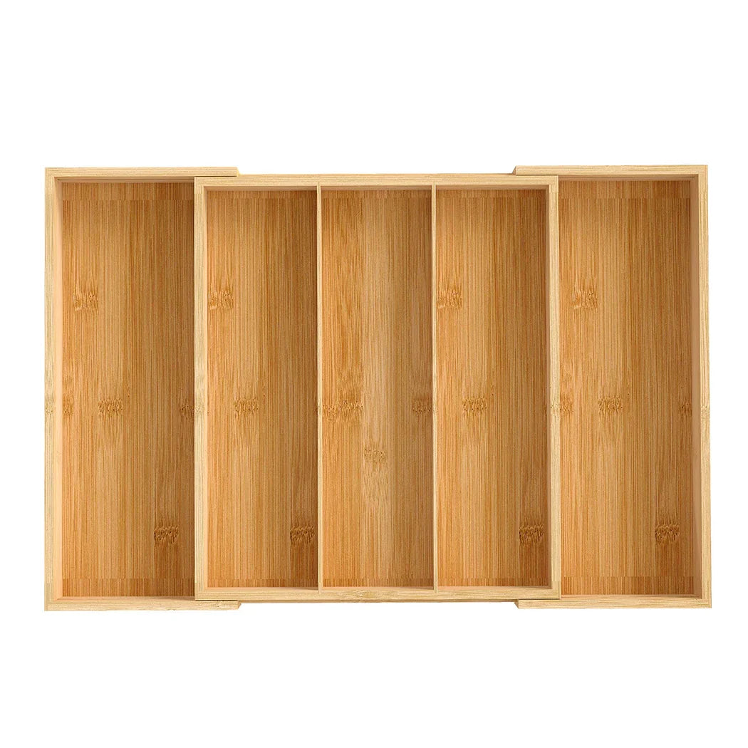 Toque Bamboo Expandable Kitchen Drawer Organizer Storage-2006732763281100801