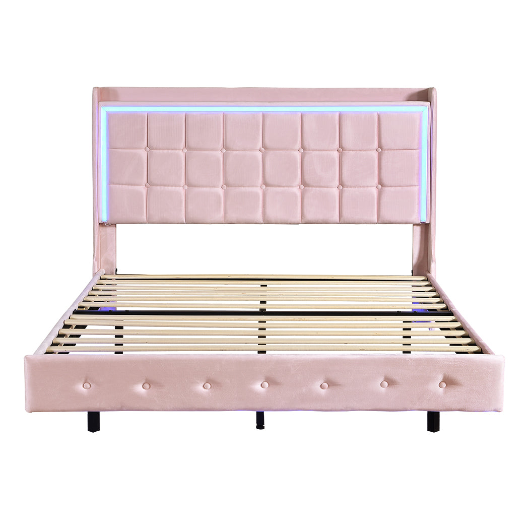 Levede Queen Floating Bed Frame-1942353645228134401