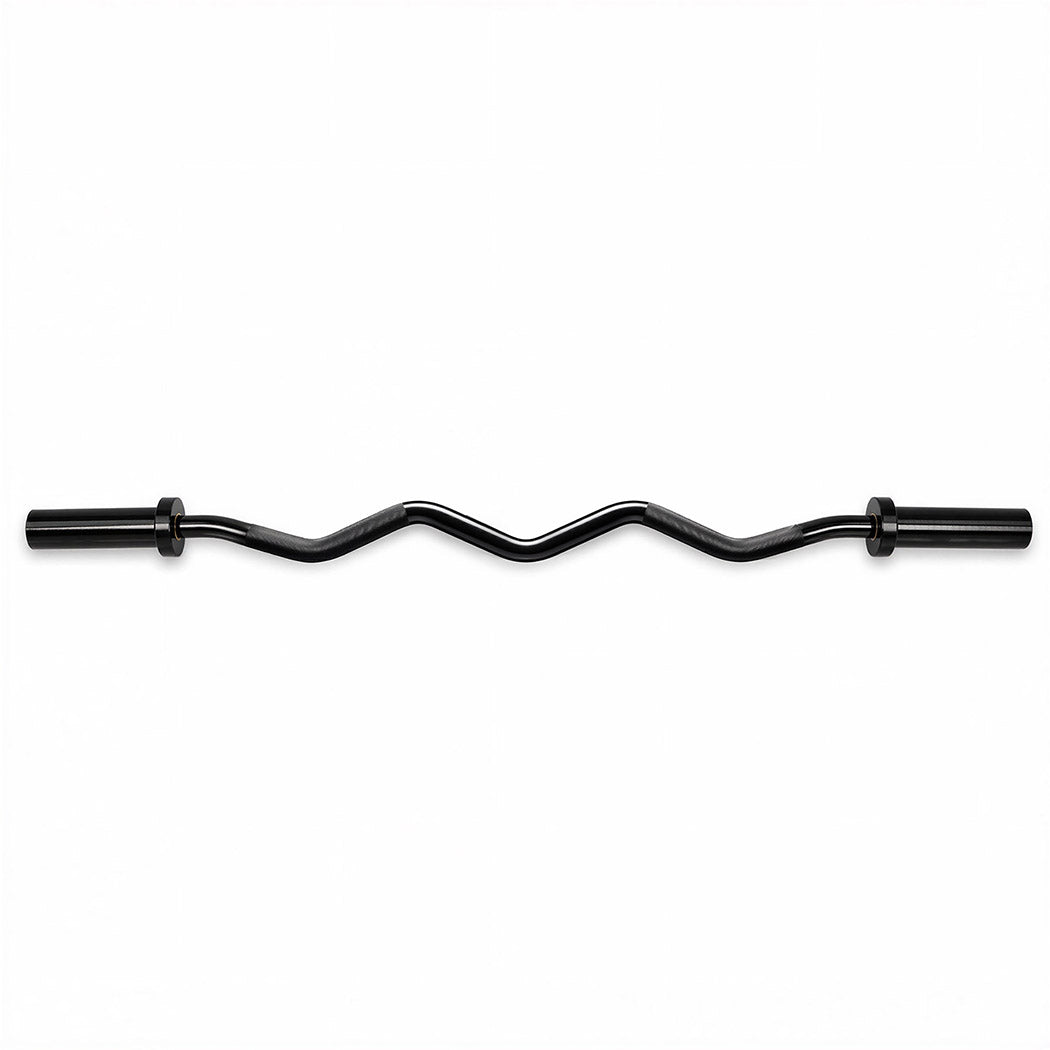 Centra Olympic Barbell Ez Curl Bar W Bar 810lbs Alloy Steel Black-2072893535241244673