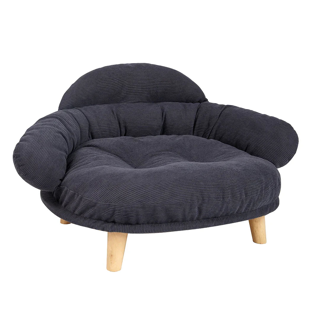 Pawz Elevated Pet Dog Cat Sofa Bed Couch L Size Grey-2029387203972567041