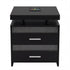 Levede Smart Bedside Table Charging Station Motion Sensor Modern Nightstand-2050056780108664833