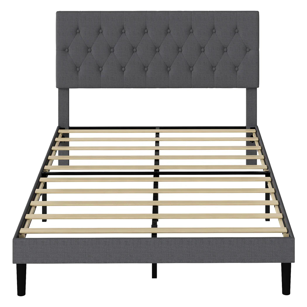 Levede Bed Frame Upholstered Platform Mattress Base Queen-2050056909104484353
