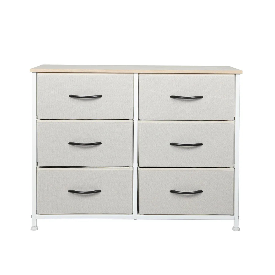 Levede Storage Cabinet Tower Chest Beige-2006733261358895105