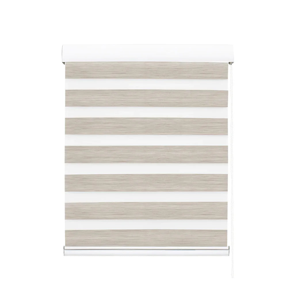 Marlow Blackout Zebra Roller Blind Curtains 90x210 Beige-2018816733699248129