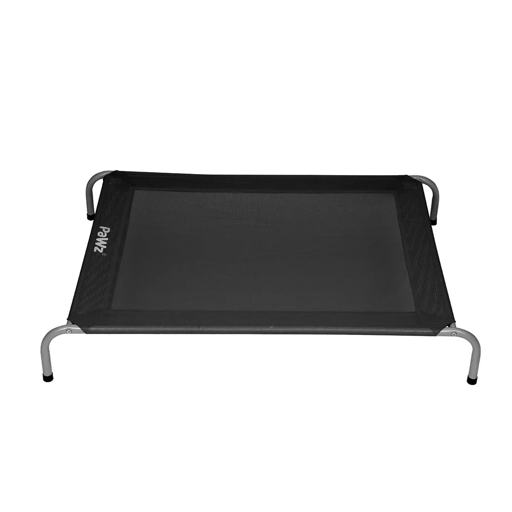 PaWz Elevated Trampoline Pet Bed Dog L Black Large-2029387232602886145