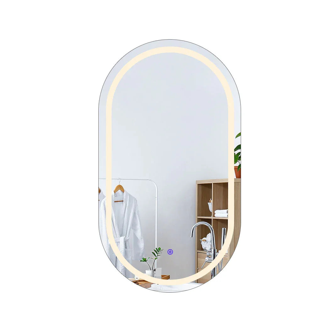EMITTO LED Wall Mirror Oval Anti-fog 50x75cm-2018816856063873025
