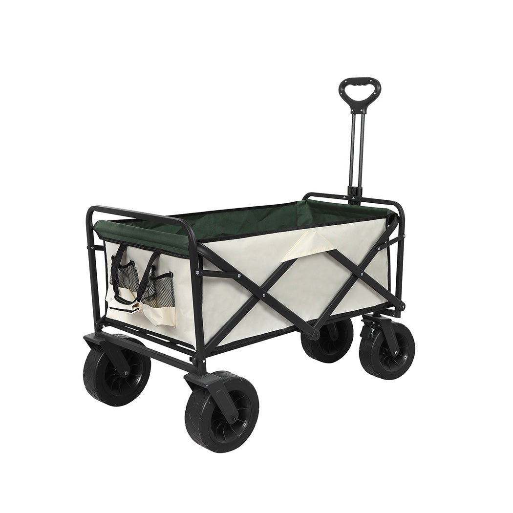 Lambu Garden Camping Trolley Outdoor Beige-1942353762999996417