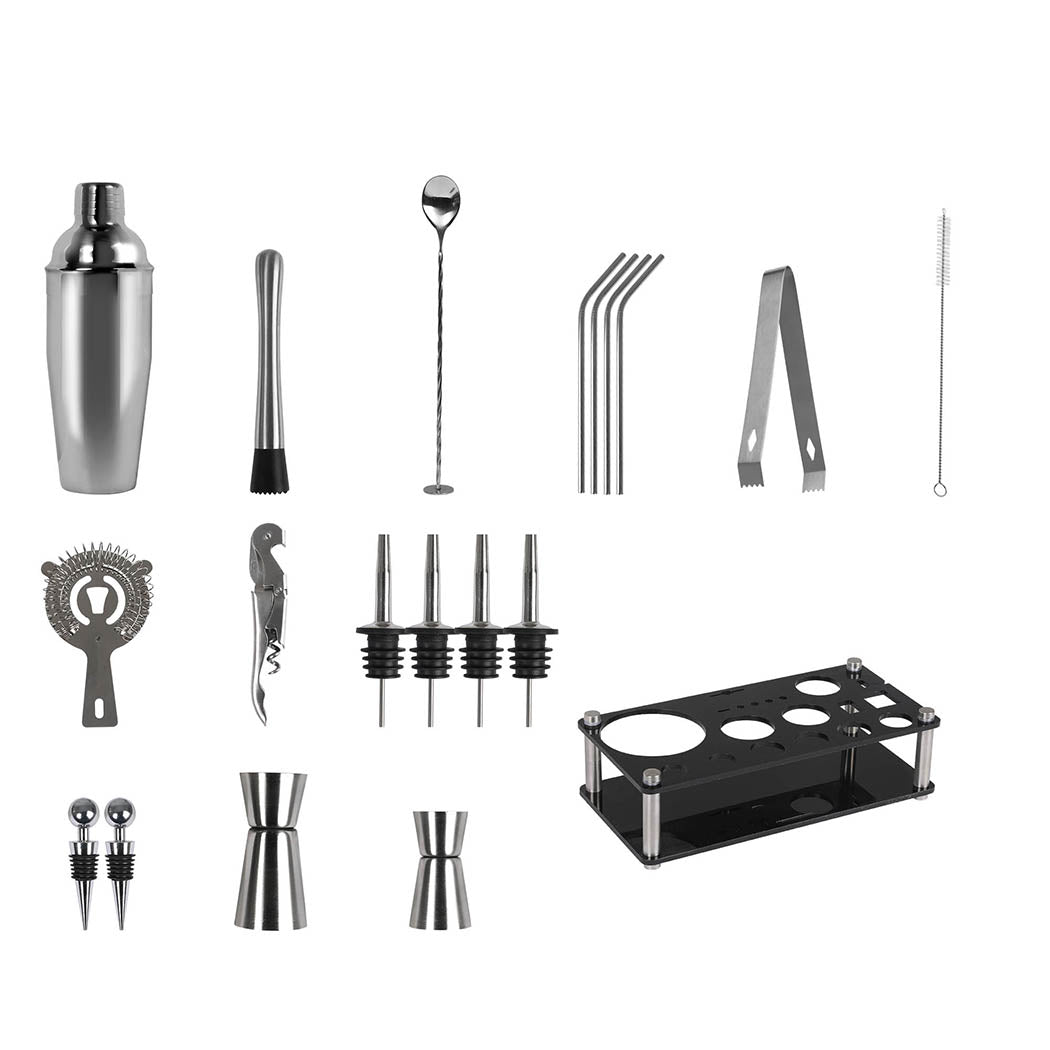 Cocktail Shaker Set Stainless Steel-1886651025528590337