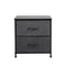 Levede Storage Cabinet Chest of 2 Drawers Dark Grey-2018816789273776129