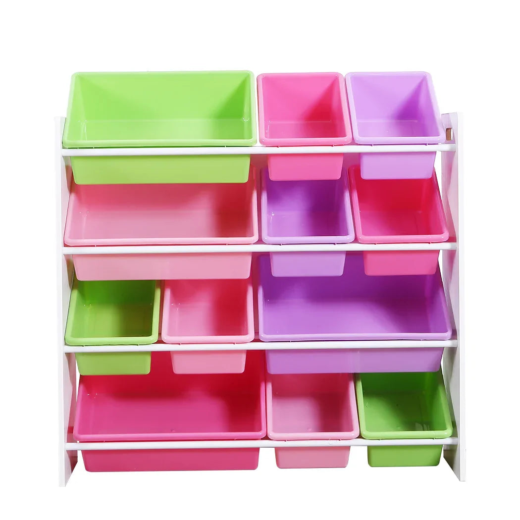 Levede 12Bins Kids Toy Box Bookshelf-2006733038033178625
