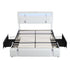 Levede Double Bed Frame With Adjustable Headboard White-1894516790126579713