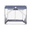 Dreamz Mosquito Bed Nets Foldable Canopy Square Blue-1864184403127832577