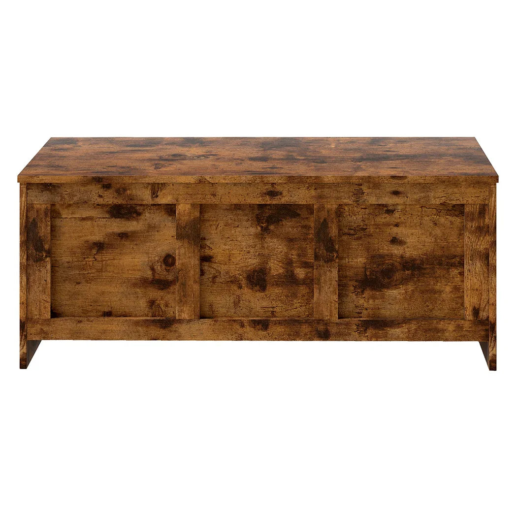Levede Storage Bench Rustic Wooden Storage Cabinet-2050056909750407169