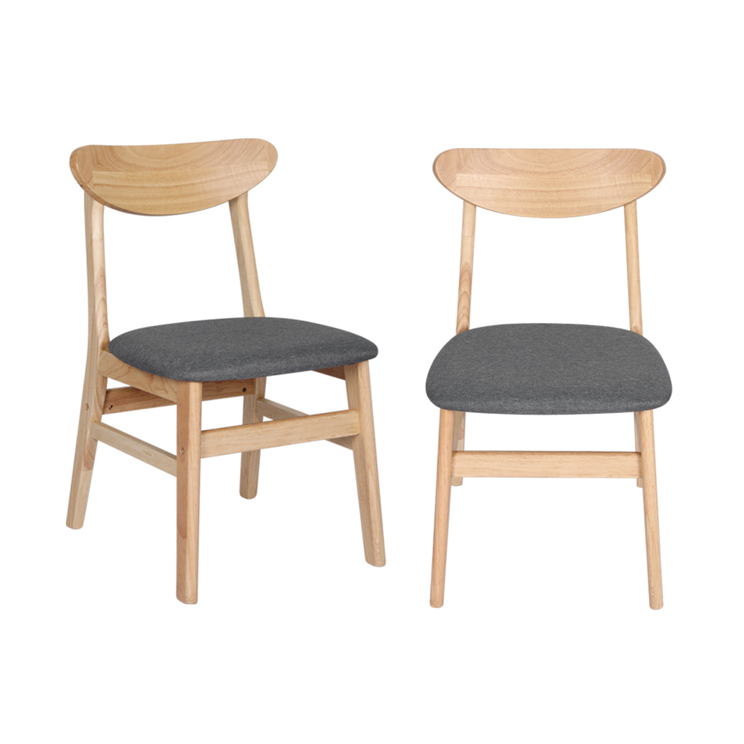 Levede 2xDining Chairs Kitchen Chair Nature Clear 2Pack-1910113288486785025