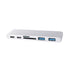 USB 3.0 Type-C HUB 6 Port Powered Adapter Silver-2018816658776395777
