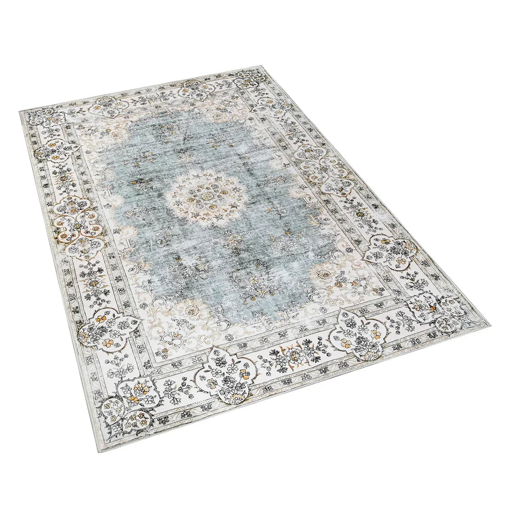 Marlow Floor Rug Short Pile Washable Vintage Carpet Soft Plush Non Slip 200x230-2018816822614298625