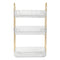 Ilus 3 Tier Makeup Organiser Vanity Countertop Shelf Cosmetic Holder White-2065254302259220481