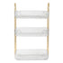 Ilus 3 Tier Makeup Organiser Vanity Countertop Shelf Cosmetic Holder White-2065254302259220481