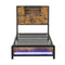 Levede Single Bed Frame Storage Headboard Industrial-2050056749062426625