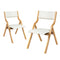 Levede 4x Dining Chairs Foldable PU Beige-2006732727788900353