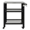 Levede Outdoor Kitchen Cart Mobile BBQ Grill Trolley Stainless Steel Prep Table-2050059021725077505
