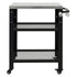 Levede Outdoor Kitchen Cart Mobile BBQ Grill Trolley Stainless Steel Prep Table-2050059021725077505