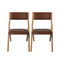 Levede 4x Dining Chairs Foldable PU Tan-2018816883515592705