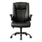 Levede Executive Office Chair Footrest PU Leather Tilt Gaming Work Seat Black-2050056783220838401