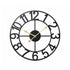 Yezi Wall Clock Silent Quartz 40cm Easy Read Dial for Bedroom Decor Black-2109799589866049538
