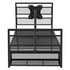 Levede Gaming Bed Frame Rotating TV Mount Storage Metal Single Bed 32in Bedroom-2072893552848932865