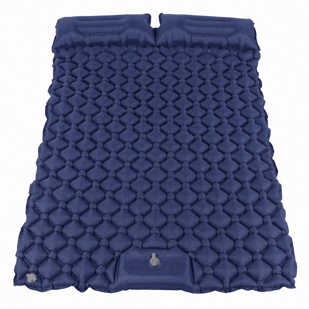 DreamZ Camping Mattress Sleeping Pad Inflation 40D Nylon TPU Camping Blue-2100034976501338113